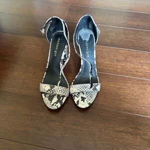 Snake print madden girl heels